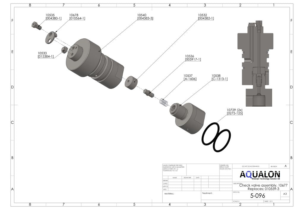 010642-1-S-IMI Repair kit, Check valve