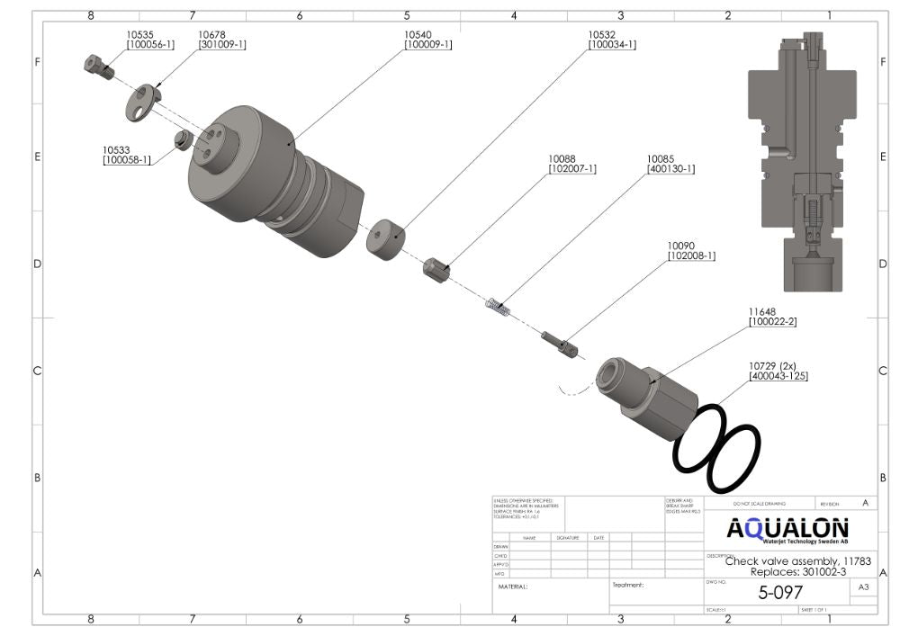 301002-3-S-IMI Check valve assembly