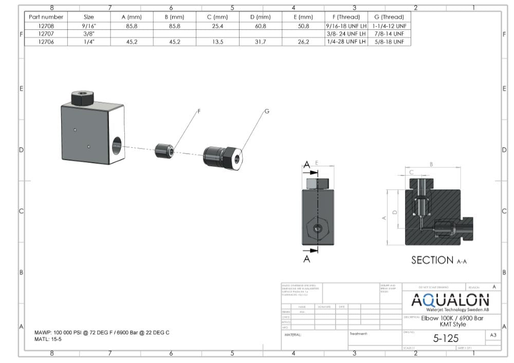 20455821-S-IMI Elbow, 1/4, UHP