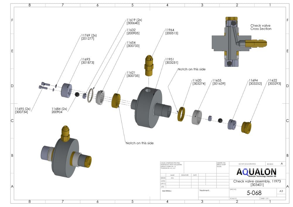 300735-S-IMI  Check valve static backup ring